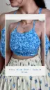 Crop With Dori- Cobalt Blue