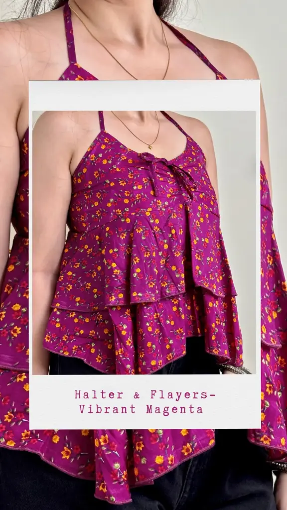 Halter & Flayer- Vibrant Magenta