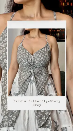 Baddie Butterfly- Glory Grey