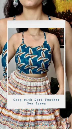 Crop With Dori- Deep Sea Blue