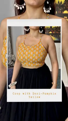 Crop With Dori- Pumpkin Yellow
